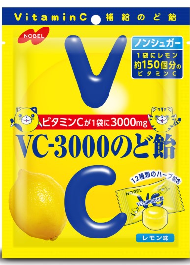 ノーベル製菓９０ｇＶＣ３０００のど飴