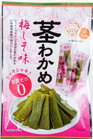 夢クリエイト　Ｈ＆Ｖ茎わかめ梅しそ味25ｇ