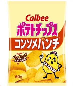 カルビー６０ｇポテトチップスコンソメパンチ