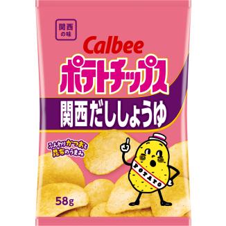 カルビー５８ｇポテトチップス関西だししょうゆ