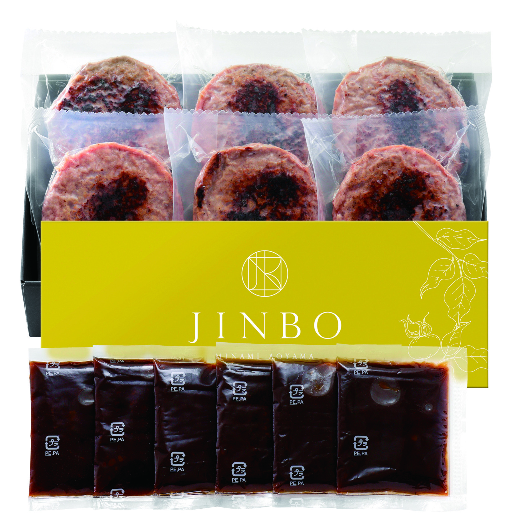 「JINBO MINAMI AOYAMA」焼き目つきハンバーグK8678-701A